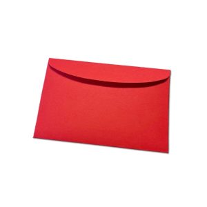 Koperty wizytówkowe 55mm x 95mm | Czerwone 80g