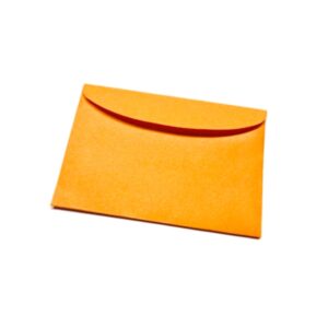 Koperty wizytówkowe 55mm x 95mm | Pomarańczowe 80g