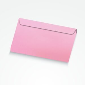 Koperty standardowe C7/C6 - 81mm x 162mm / Różowe 80g