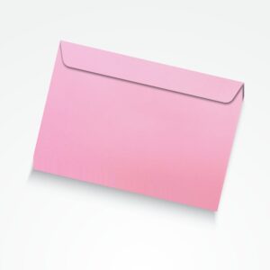Koperty standardowe B6 - 125mm x 176mm / Różowe 80g
