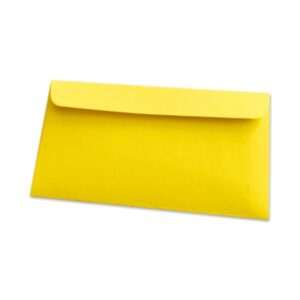 Koperty proste - 100mm x 180mm | Żółte 80g