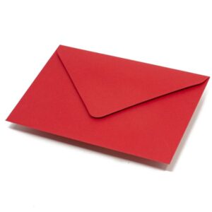 Koperty C6 kopertowe 114mm x 162mm | Czerwone 80g