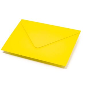 Koperty C6 kopertowe 114mm x 162mm | Żółte 80g