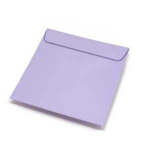Koperty kwadratowe - 110mm x 110mm | Lawendowe 80g