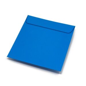 Koperty kwadratowe - 110mm x 110mm | Niebieskie 80g