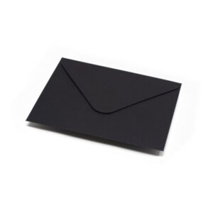 Koperty wizytówkowe kopertowe 60mm x 90mm | Czarne 90g