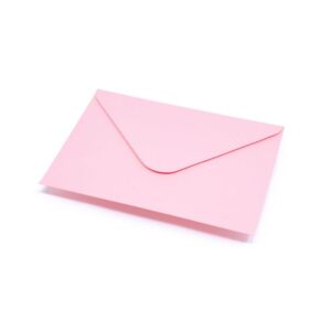 Koperty wizytówkowe kopertowe 60mm x 90mm | Różowe 80g
